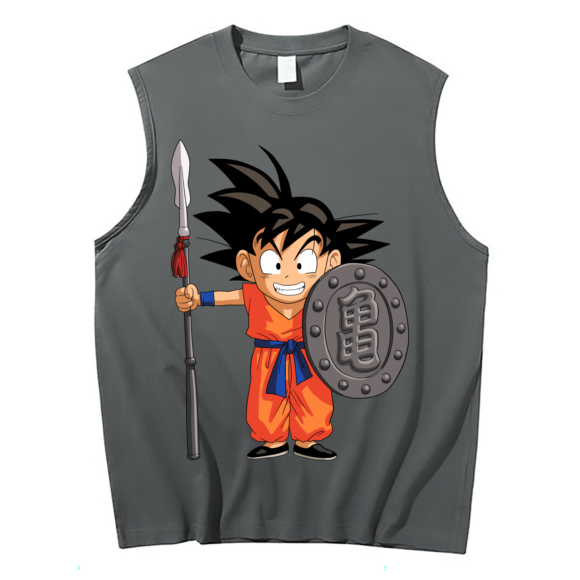 （画像用） ドラゴンボール 孫悟空（そん ごくう）Son Goku カカロット DRAGON BALL Kakarotto コットン100％タンクトップ（フロントプリント）